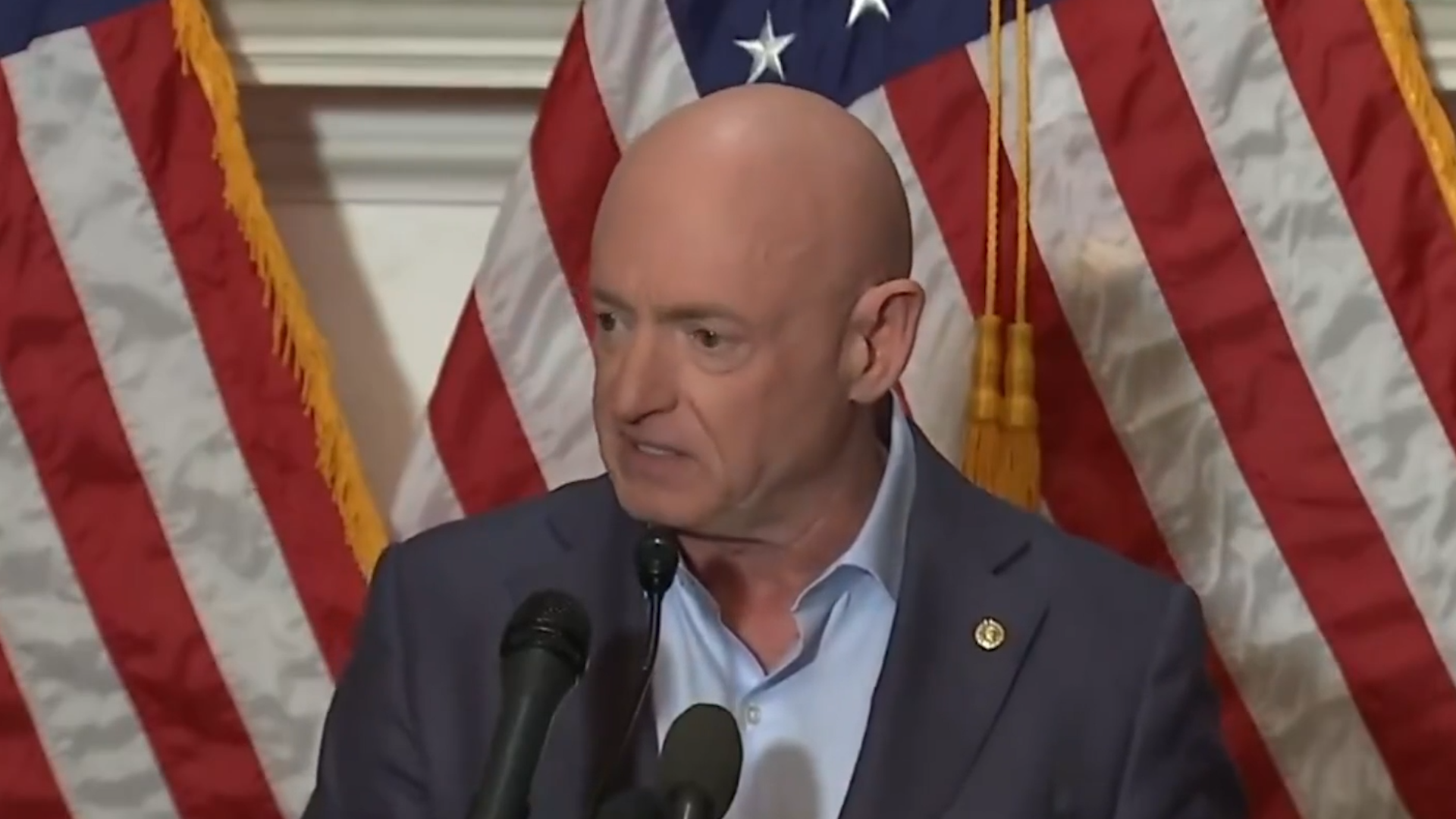 Sen. Mark Kelly Takes Trump-Hatred to New Heights