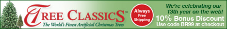 The worlds finest artificial Christmas trees.