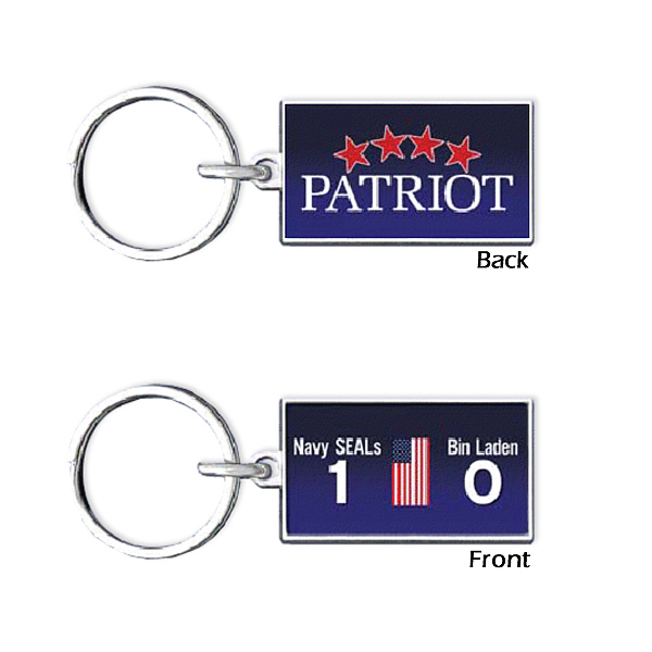 Patriot/Navy SEALs 1 Bin Laden 0 Keychain Large