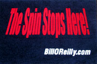 BillOReilly.com Spin Stops Here Doormat