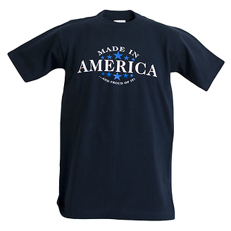 Made In America T-Shirt - Blue Stars