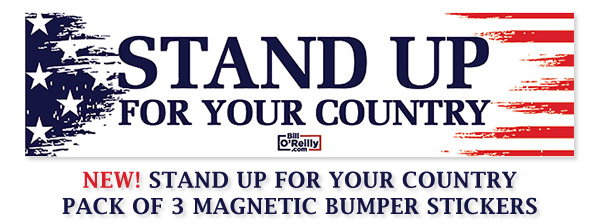 Stand Up For Your Country - Pack of 3 magnetic bumper stickers