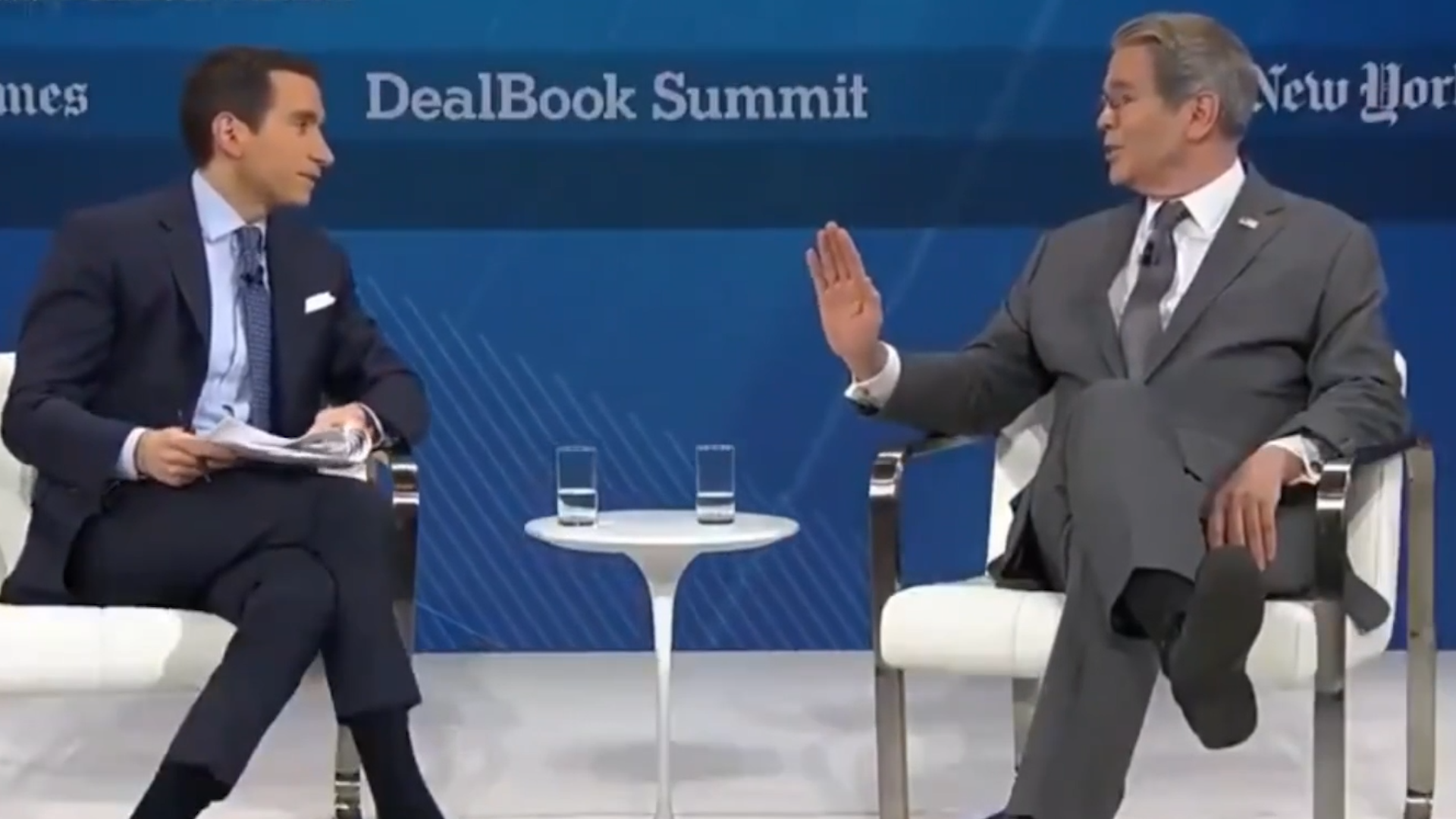 Scott Bessent Smacks The NY Times ... At a NY Times Forum