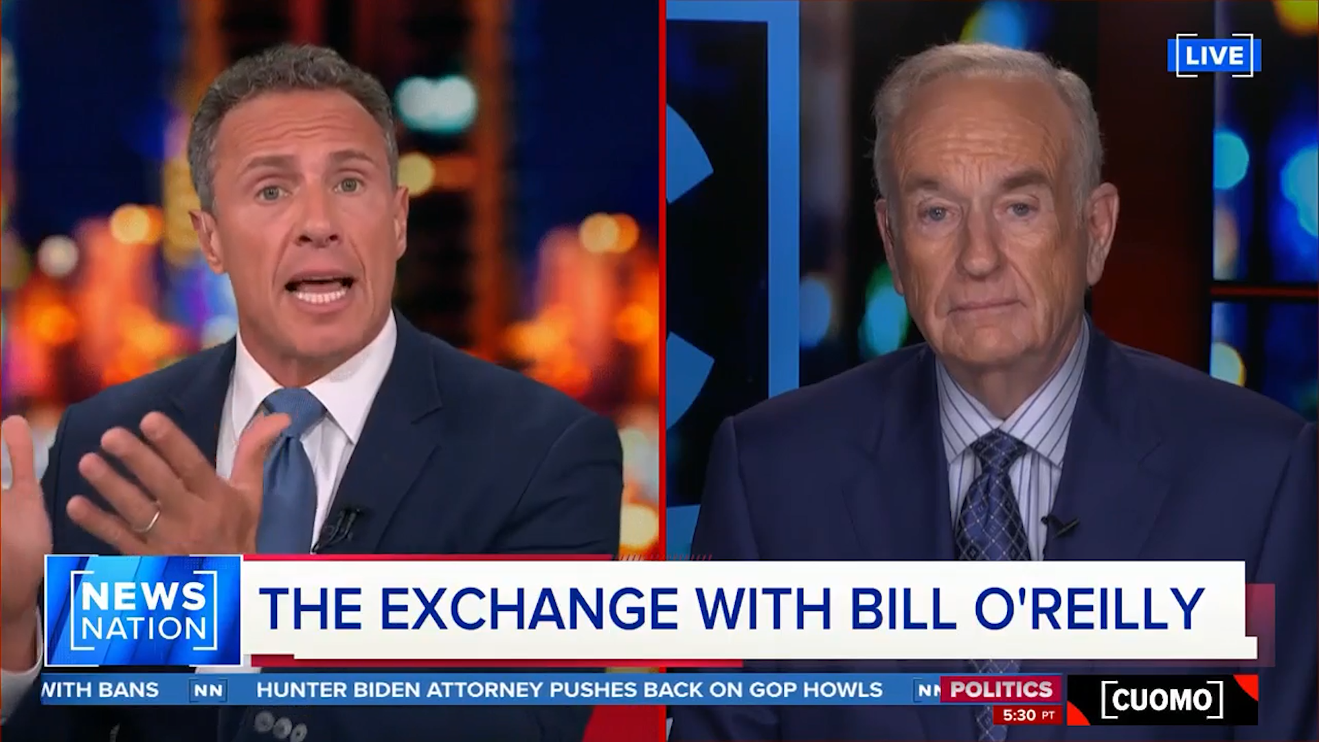 O'Reilly & Cuomo Tackle Adam Schiff, Hunter Biden