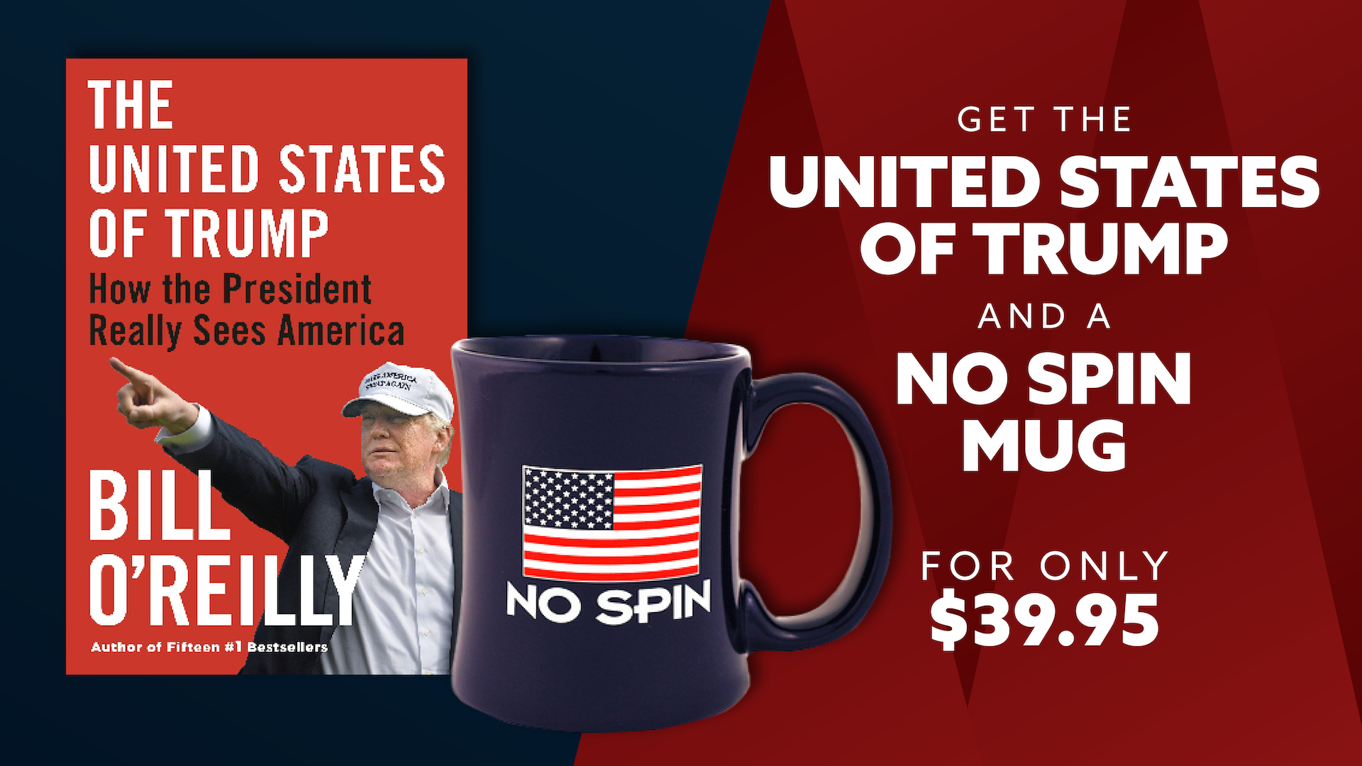 NEW OFFER: The United States of Trump and No Spin Mug