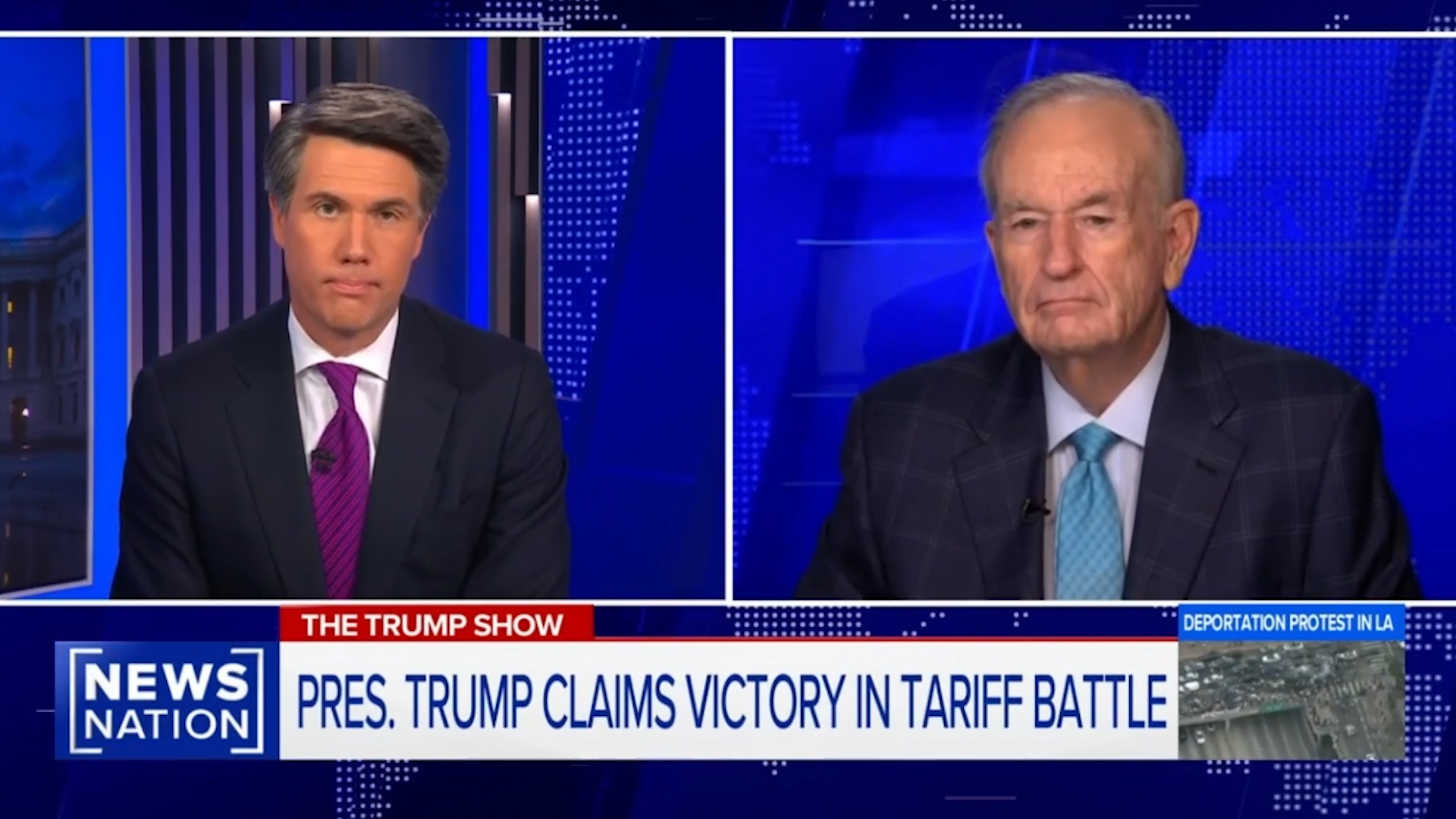 Bill O'Reilly and Leland Vittert Spar Over Trump's Border Moves