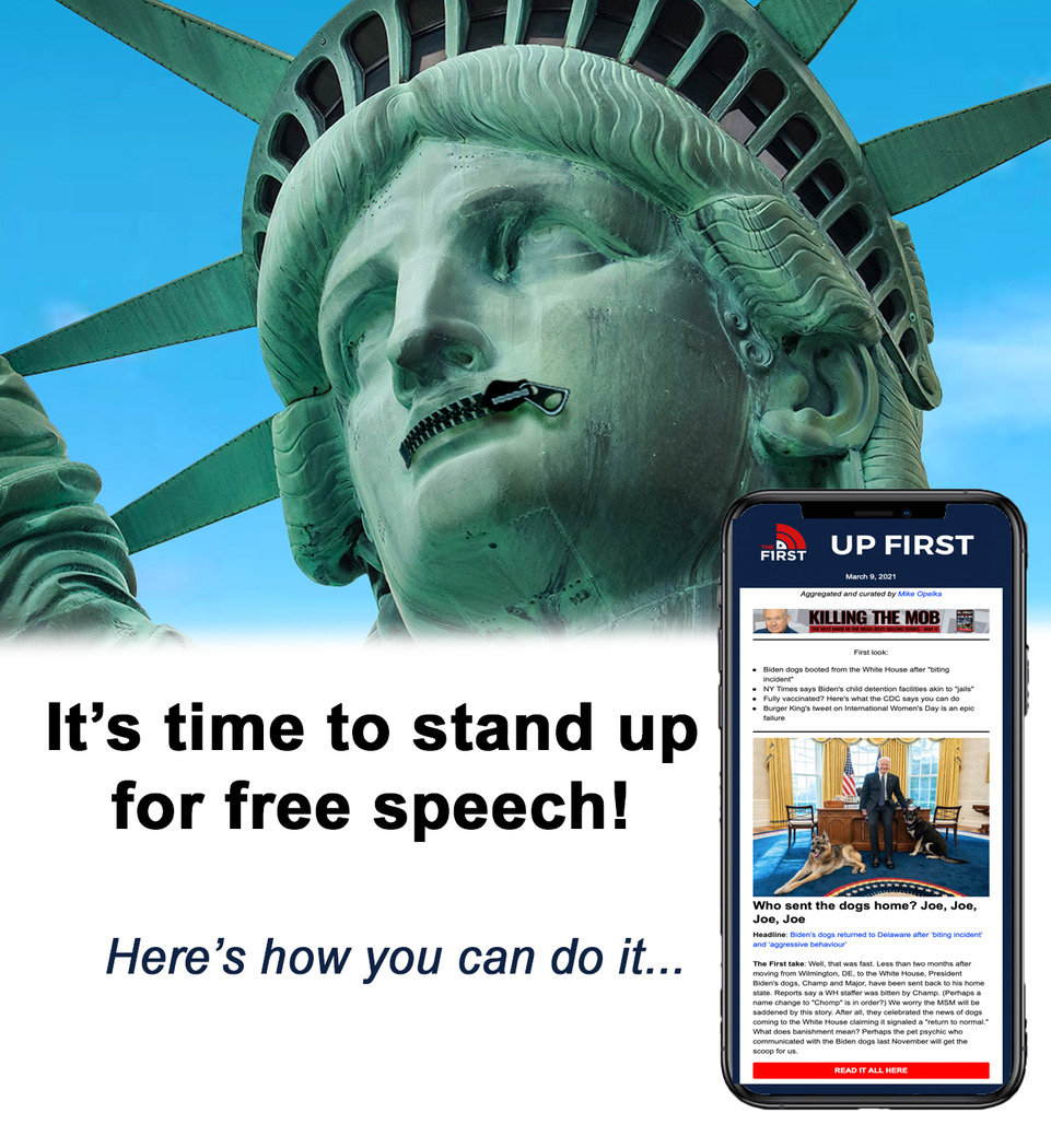 Up First: It's Time to Stand Up for Free Speech