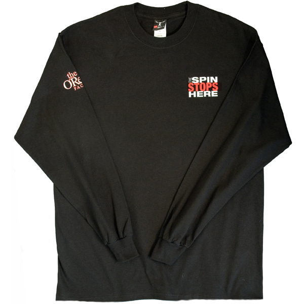 The Spin Stops Here
Long Sleeve T-Shirt Large