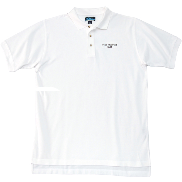 The Factor Staff
Polo Shirt Large