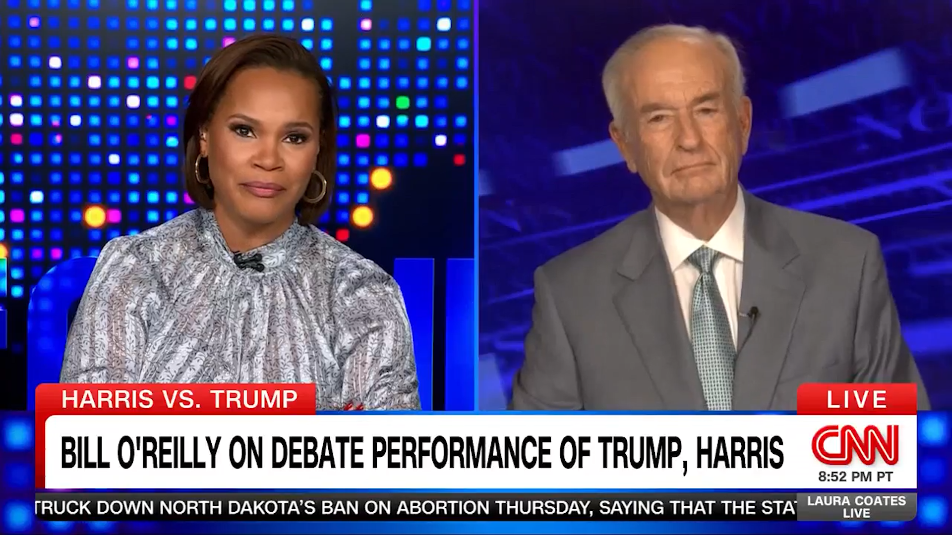 O'Reilly Analyzes Trump and Harris on CNN