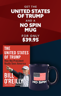 United States of Trump Hardcover and No Spin Coffee Mug in Navy