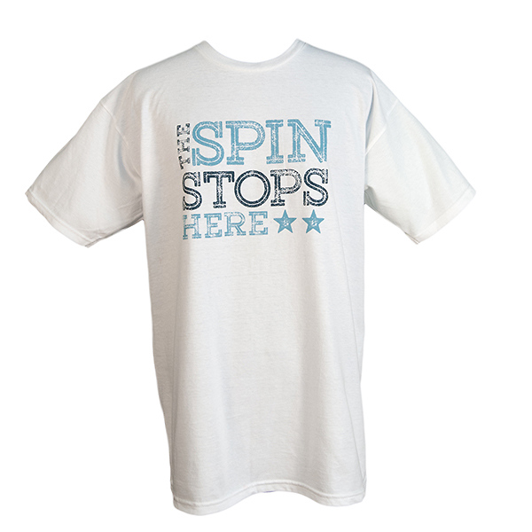 The Spin Stops Here Men's TShirt