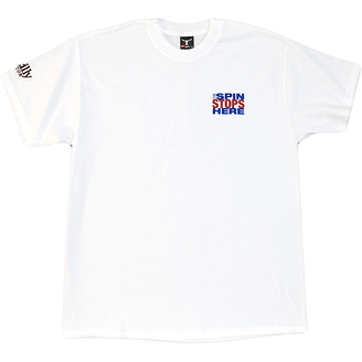 The Spin Stops Here
Printed T-Shirt