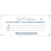 One Year Concierge Premium GIFT Membership - GIFT CERTIFICATE - with free Autographed book