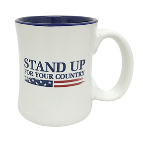 Stand Up For Your Country Diner Coffee Mug Slide 0