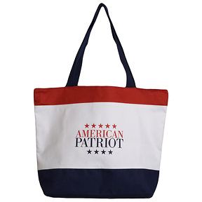 American Patriot Beach Tote Bag Slide 0