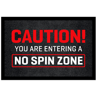 No Spin Zone Doormat