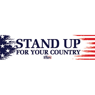 Stand Up For Your Country - Pack of 3 magnetic bumper stickers