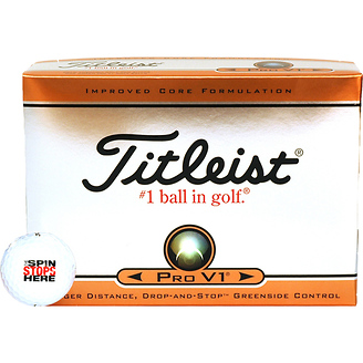 The Spin Stops Here
Titleist ProV1 Box of 12 Balls